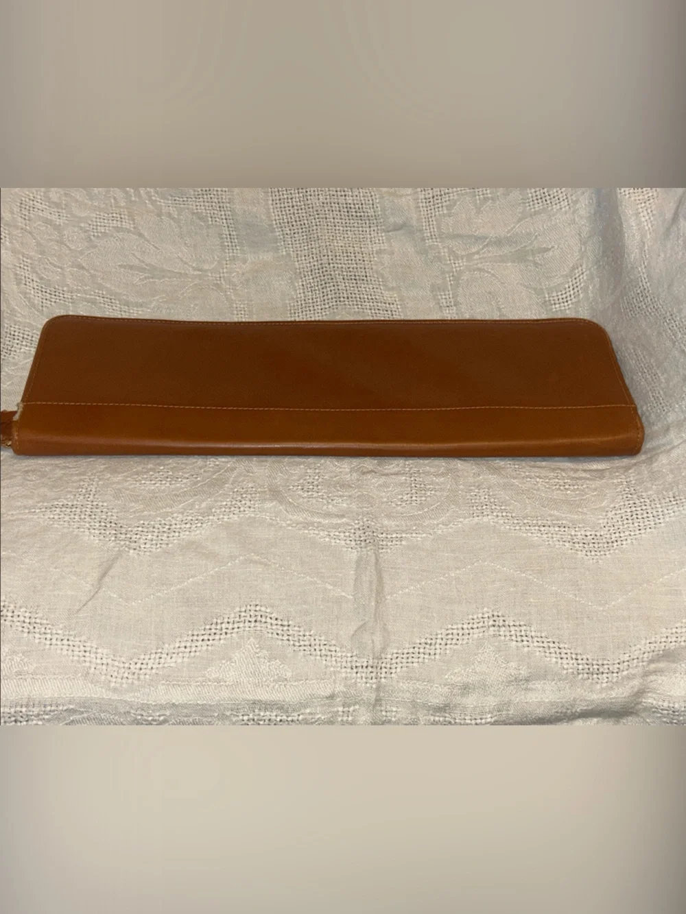 Vintage Coach British Tan Leather Tie Case #5013